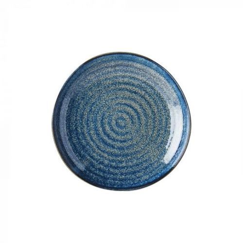 Modrý keramický tanier Mij Indigo, ø 23 cm