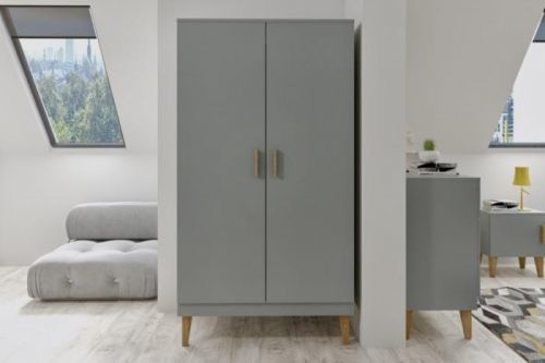 Šatník KUBI Gray Scandi