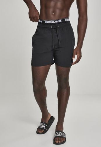 Two in One Swim Shorts blk/blk/wht - L