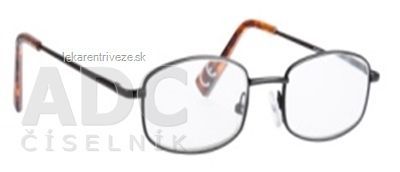 FGX Okuliare na čítanie Premium +2.0 D, Black,+ puzdro + šnúrka, 1x1 ks