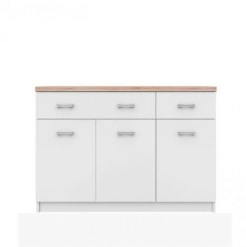 Komoda TOPTY 3D2S bílá / dub sonoma Tempo Kondela