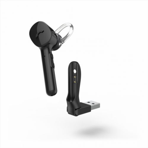 Hama MyVoice1300, mono Bluetooth Headset, pre 2 zariadenia, hlasový asistent (Siri, Google)