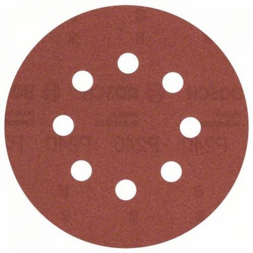 Brúsny papier Ø125, G240, 8 OTW.