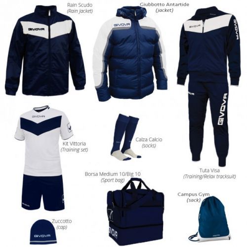 BOX VITTORIA PREMIUM modrá-biela L