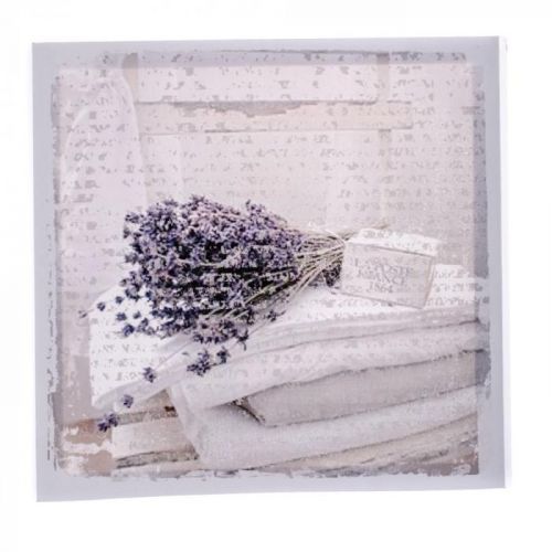 Obraz na plátne s levanduľou Dakls Flowers, 28 x 28 cm