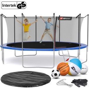 Trampolína Hop-Sport 16ft (488cm) s vnútornou ochrannou sieťou modrá