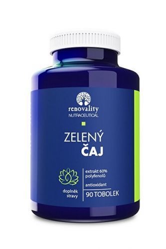 Renovality Zelený čaj - 60% polyfenolov 90 kapsúl