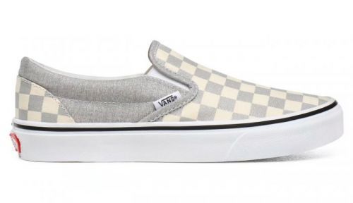Vans Ua Classic Slip-On (Checkerboard)Silvertrwht šedé VN0A4U38WS3