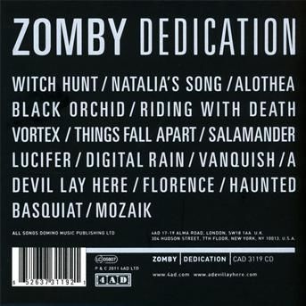 CD ZOMBY - DEDICATION