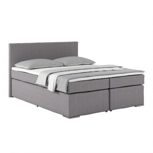 Posteľ Boxspring Nero Pl: 160/200cm, Sivá Béžová