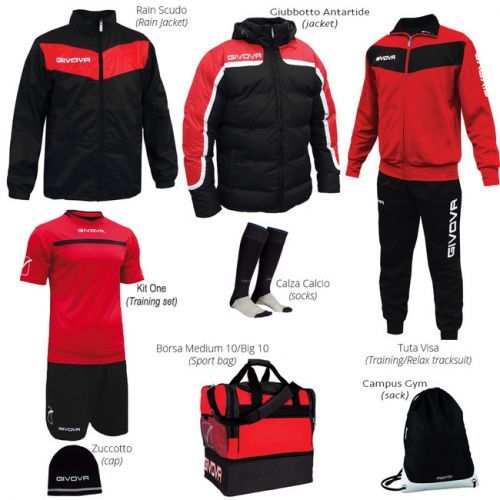 BOX VITTORIA PREMIUM červená-čierna XL