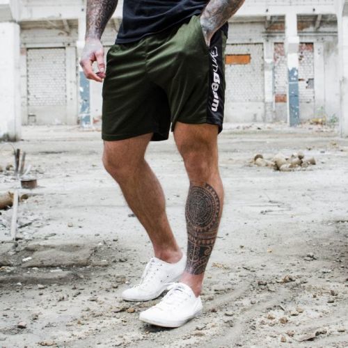GymBeam Šortky Vertical Military Green  S