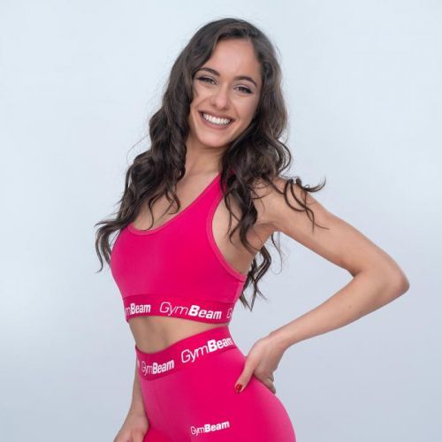 GymBeam Športová podprsenka Simple Fuchsia S