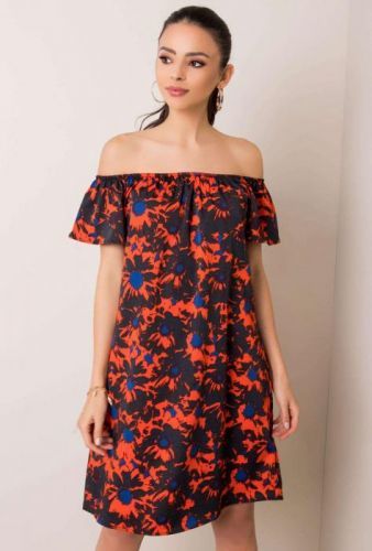 Gatio Dámske boho šaty (čierno - červená) Farba: čierno - červená, Veľkosť: S