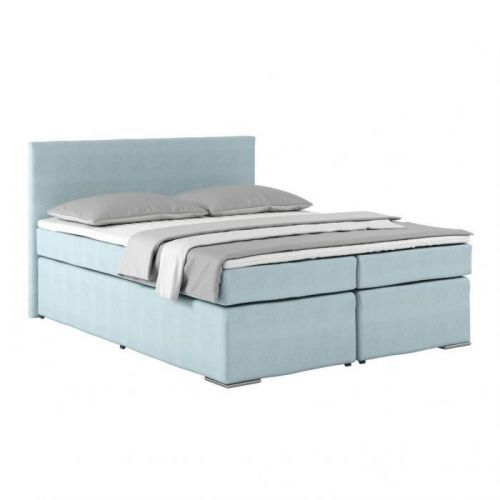 Posteľ Boxspring Nero Pl: 160/200cm, Svetlomodrá
