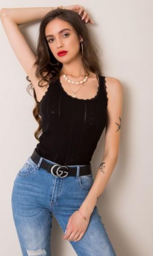 Gatio Dámsky top (čierna) Farba: čierna, Veľkosť: S