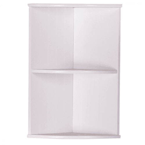 Závěsná rohová police, bílá, ATENE TYP 4