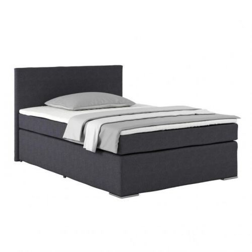 Posteľ Boxspring Nero Pl: 140/200cm,antracitová