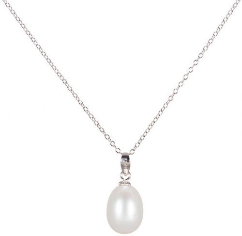 JwL Luxury Pearls Strieborný náhrdelník s pravou perlou 45 cm JL0436 (retiazka, prívesok) 45 cm