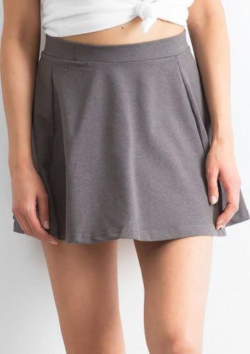 Gatio Dámska sukňa do áčka (tmavo šedá) Farba: Tmavo šedá, Veľkosť: S