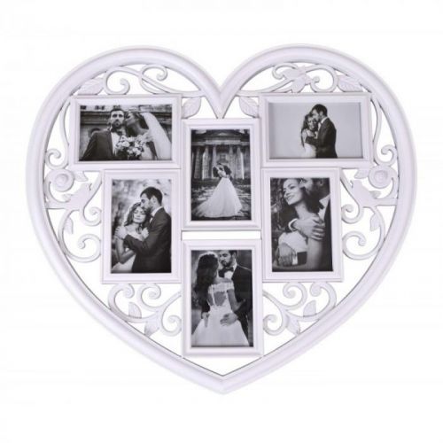 Fotorámček v tvare srdca Breva 10 × 15 cm