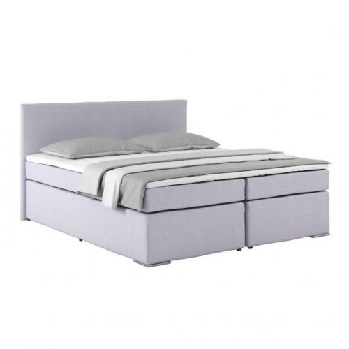 Posteľ Boxspring Nero Pl: 180/200cm, Svetlosivá