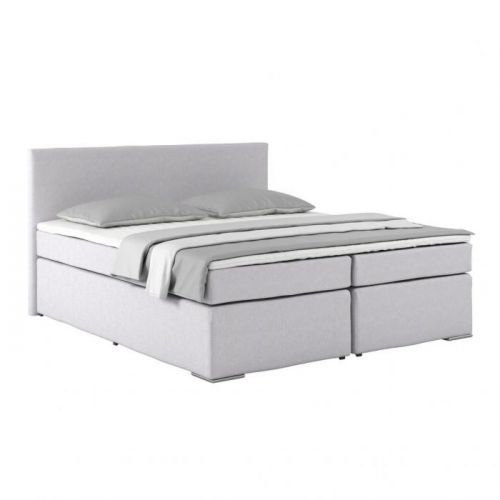 Posteľ Boxspring Nero Pl: 180/200cm, Sivá Biela