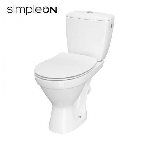 CERSANIT - WC KOMBI 696 CERSANIA SIMPLEON 010 3/6L+DUROPLAST SLIM SEDÁTKO SOFTCLOSE (K11-2338)