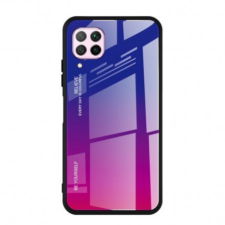 MG Gradient Glass plastový kryt na Huawei P40 Lite, ružový/fialový