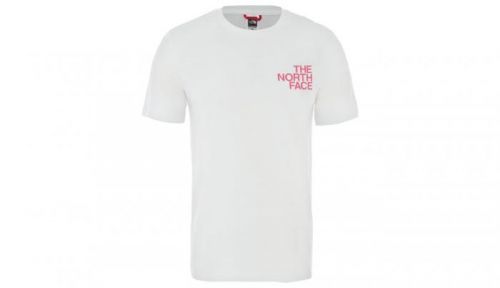 The North Face M Ss Graphic Flow 1 - Eu Tnf Wht/Mr. Pink/Mr. Pink biele NF0A4926QF9