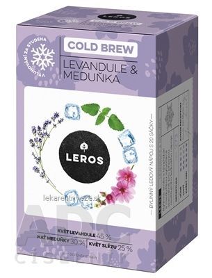 LEROS COLD BREW Levanduľa & Medovka bylinný čaj 20x1 g (20 g)