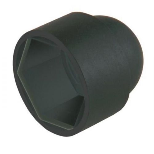 Šesťhranné kryty čierny plast m8
