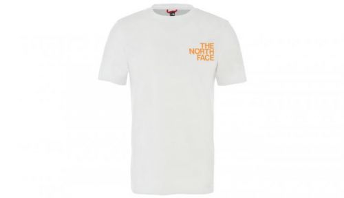 The North Face M Ss Graphic Flow 1 - Eu Tnfwht/Flameorg/Flameorng biele NF0A4926QG1