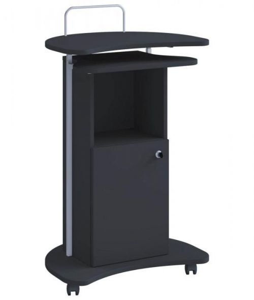 Výškovo nastaviteľný stojan Komil, čierny