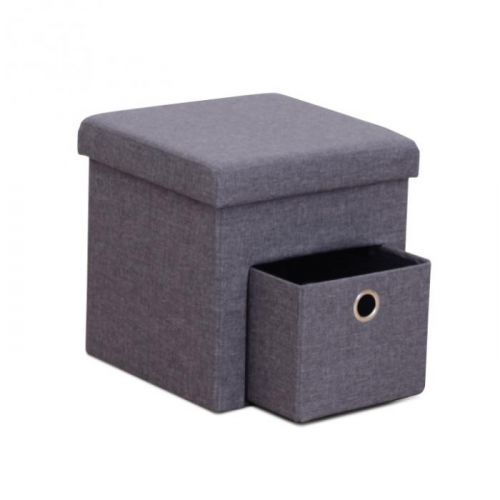 Taburet SETIN šedá Tempo Kondela