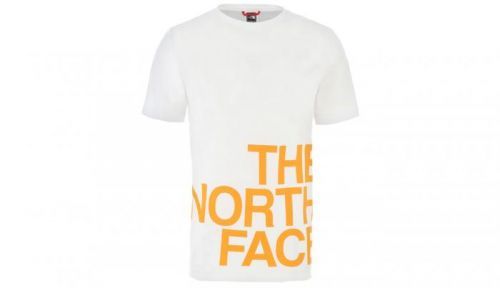 The North Face M Ss Graphic Flow 1 - Eu Tnf White/Flame Orange biele NF0A4926P9V