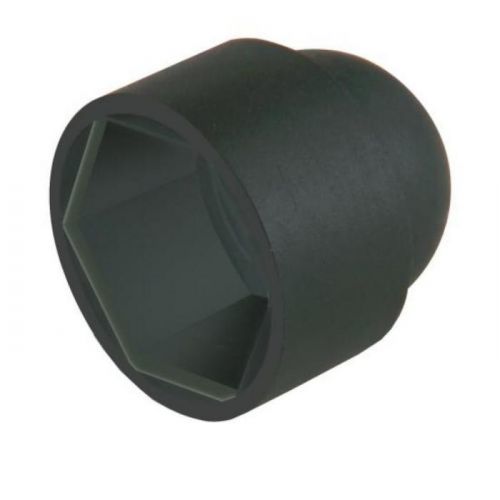 Šesťhranné kryty čierny plast m10