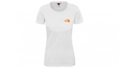 The North Face W Bf Redbox Tee Tnf White/Flame Orange biele NF0A4M5QP9V