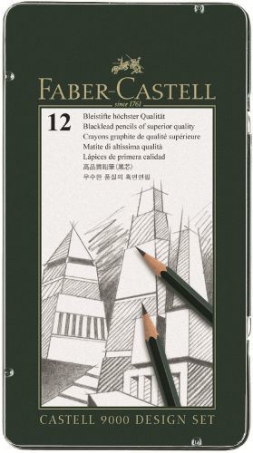 FABER-CASTELL GRAFITOVA CER. CASTELL 9000 DIZAJN PLECH 12KS