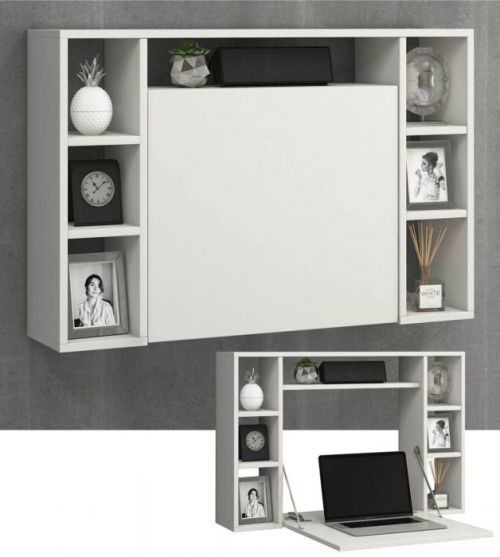 Laptop stôl Wandila, biely