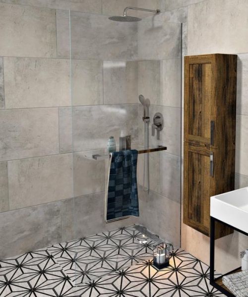 POLYSAN - ARCHITEX LINE kalené čiré sklo, 1005x1997x8mm, otvory pro poličku (AL2236-D)