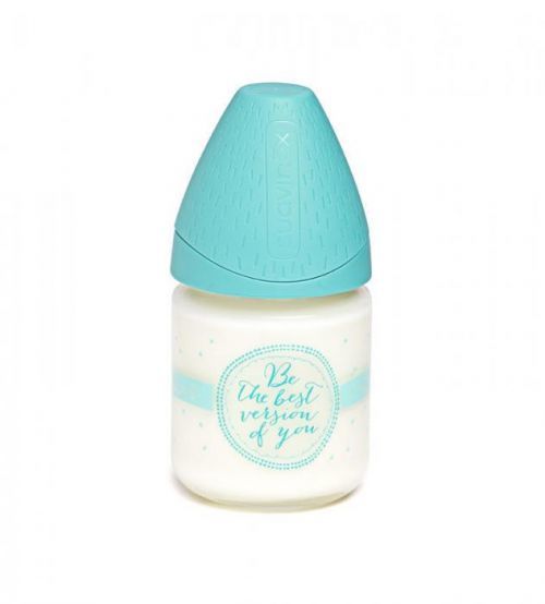 Suavinex MFL Láhev SKLO 120 ml an. savička S - ZELENÁ BEST