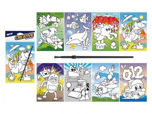 Arka Maľovanie vodou - kartónový list + štetec