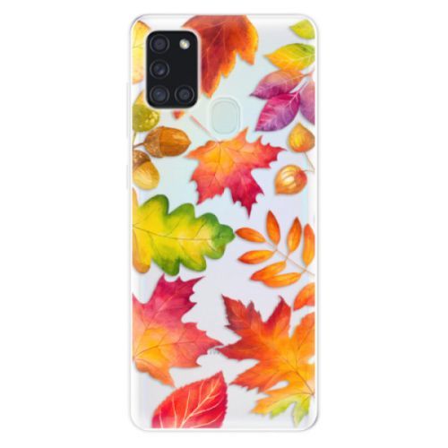 Odolné silikónové puzdro iSaprio - Autumn Leaves 01 - Samsung Galaxy A21s