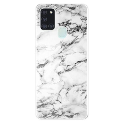 Odolné silikónové puzdro iSaprio - White Marble 01 - Samsung Galaxy A21s