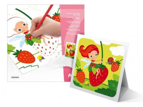 Arka Maľovanky so stojanom Víly 7 listov 18x18cm