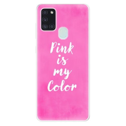Odolné silikónové puzdro iSaprio - Pink is my color - Samsung Galaxy A21s