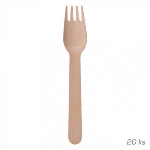 Vidlička drevo 15,5 cm 20 ks