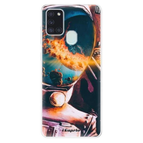 Odolné silikónové puzdro iSaprio - Astronaut 01 - Samsung Galaxy A21s