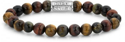 Rebel&Rose Obrúbený náramok Who`s afraid of the Tiger RR-80009-S 17,5 cm - M